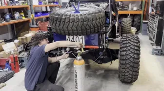 Filling The ORI Struts with Nitrogen and Ready for The Engine Tuner at CBM Motorsports