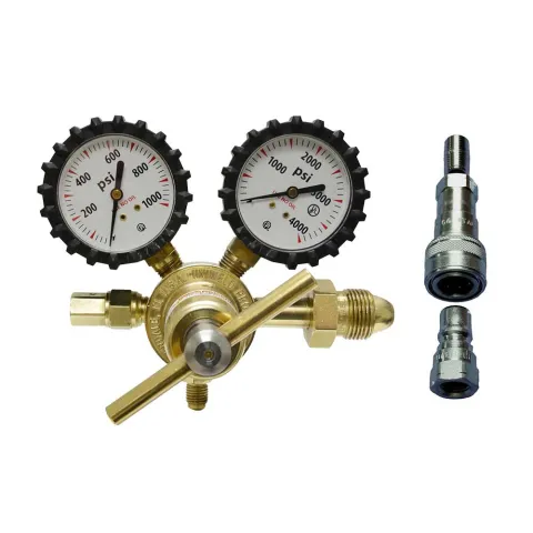 Nitrogen Regulator and Quick Change Coupler