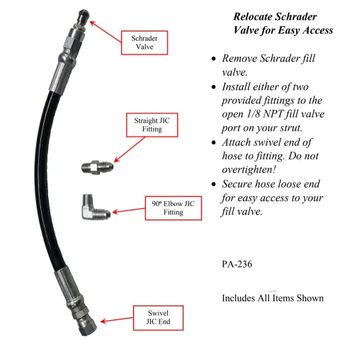 Extension Hose for Schrader Tank Valve