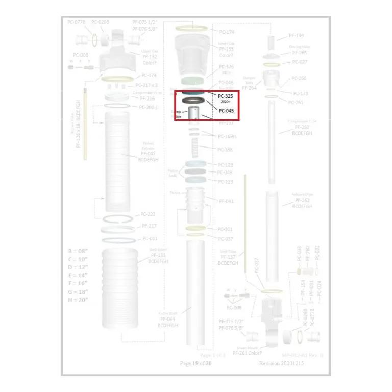 Where PC-045 sits in the ORI STX Strut - exploded diagram with the part highlighted